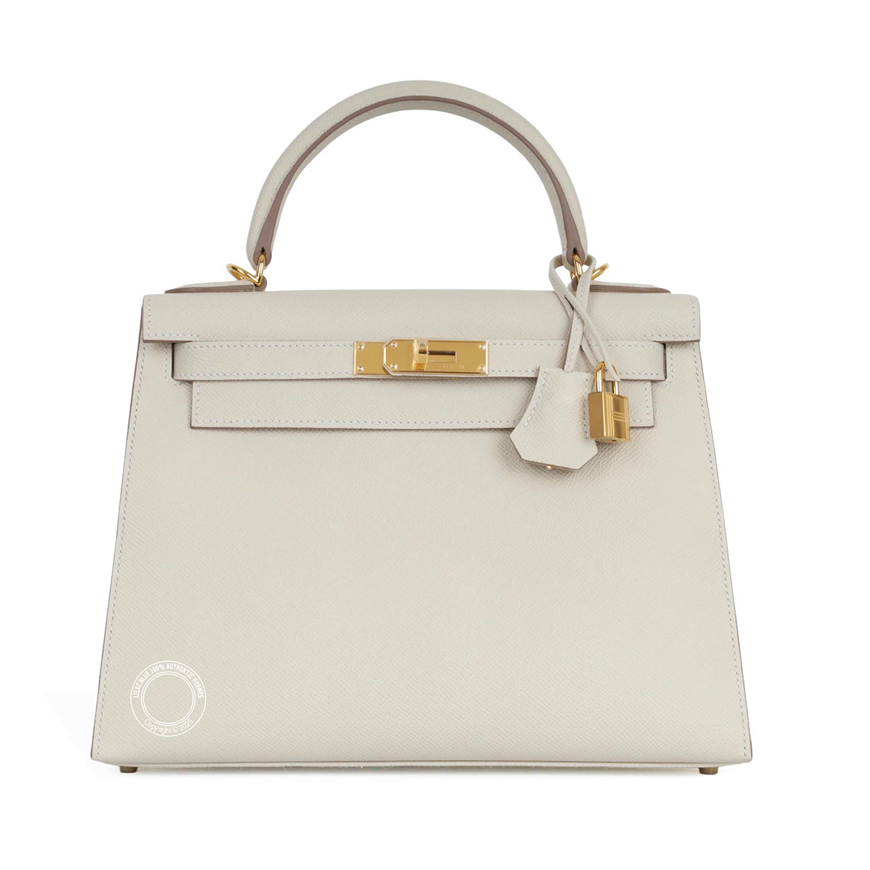 Hermès Kelly 28cm Craie Epsom GHW