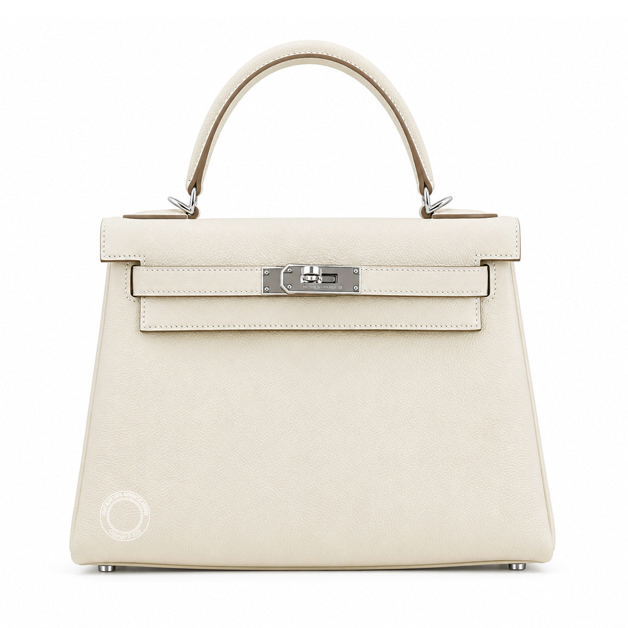 Hermès Kelly 28cm Craie Togo PHW