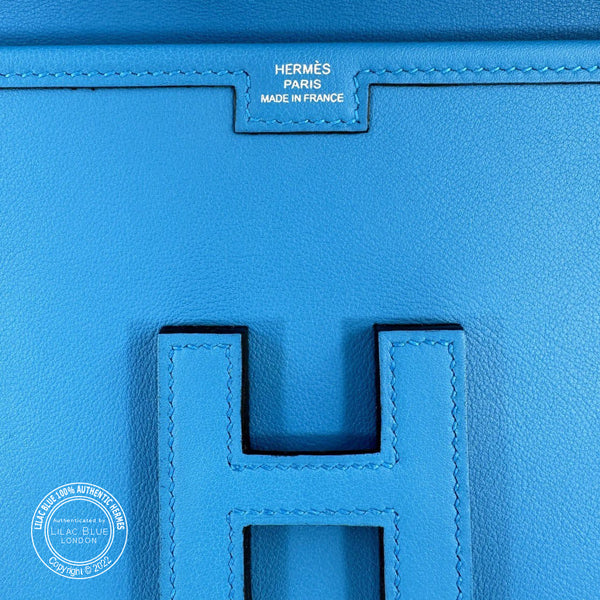 Hermès Jige Elan 29cm Bleu Zanzibar Swift