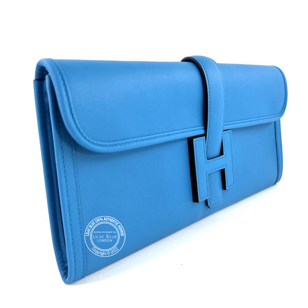 Hermès Jige Elan 29cm Bleu Zanzibar Swift
