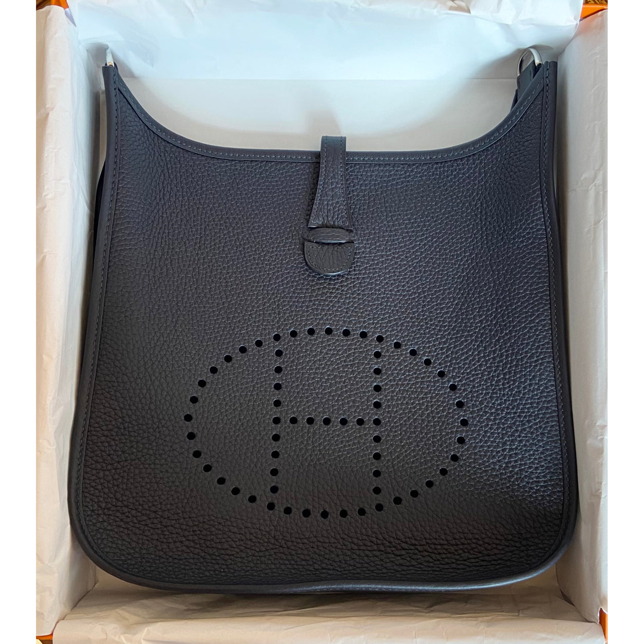Hermès Evelyne 29cm Caban Clemence PHW