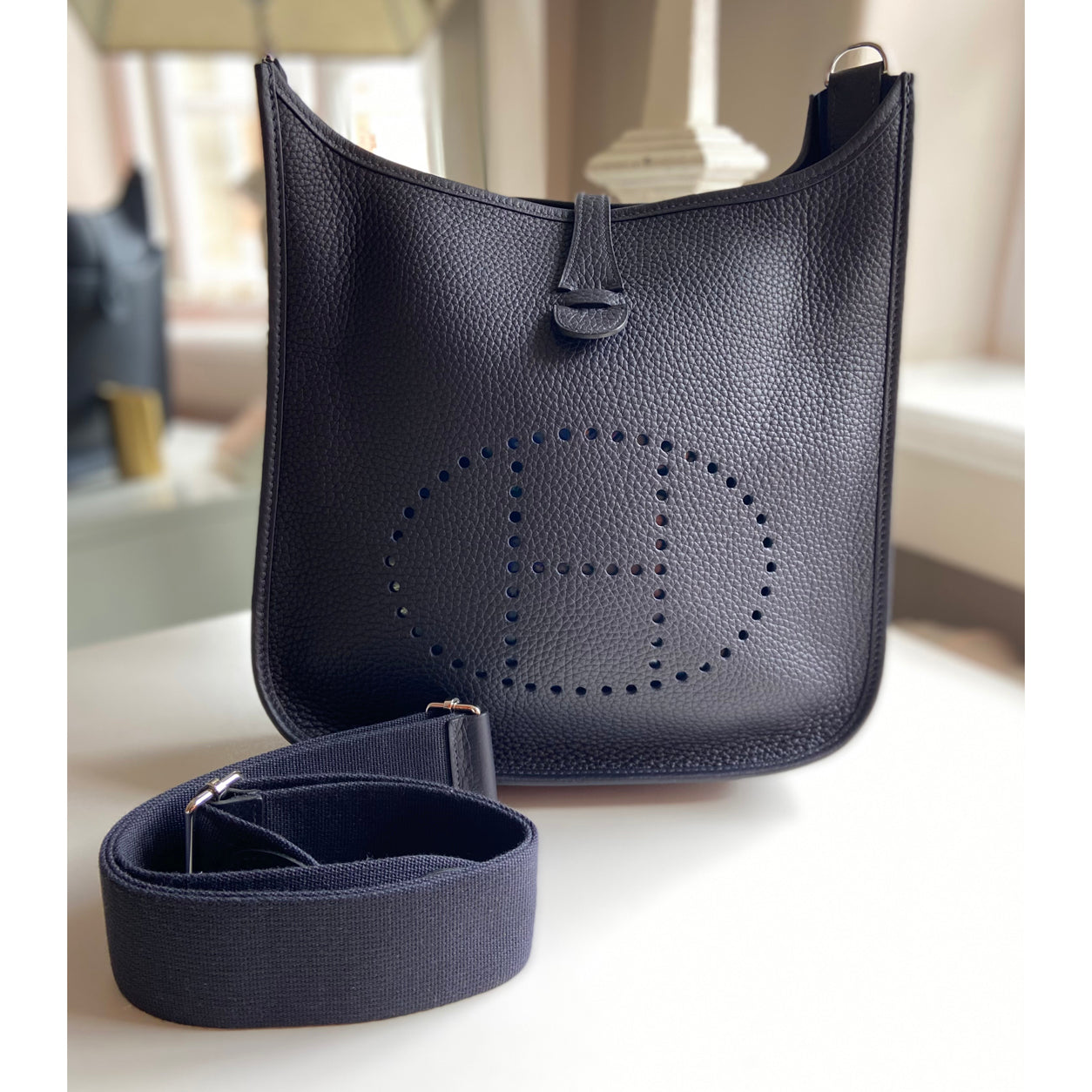 Hermès Evelyne 29cm Caban Clemence PHW