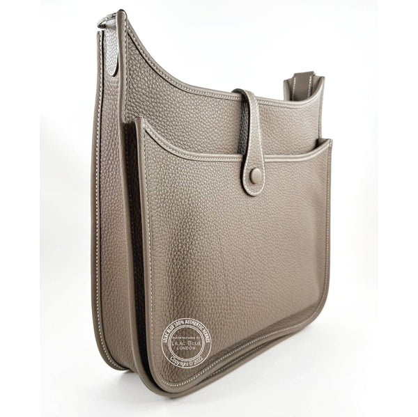 Hermès Evelyne 29cm Etoupe Clemence PHW