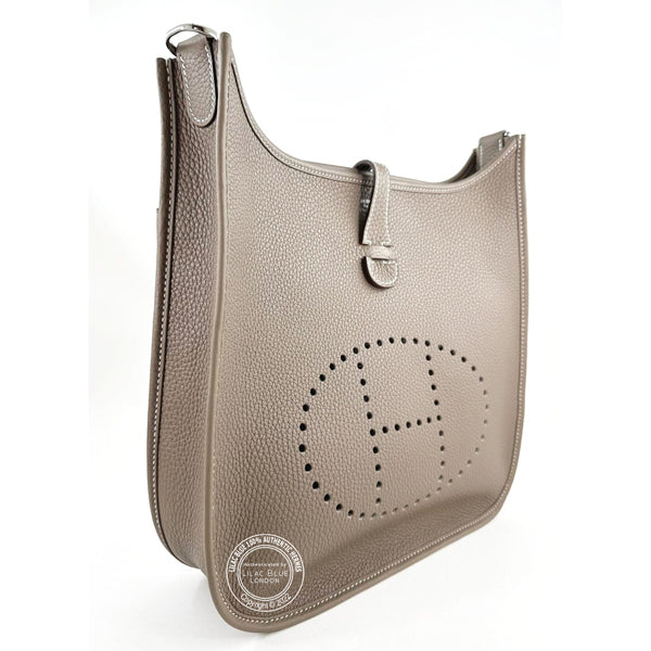 Hermès Evelyne 29cm Etoupe Clemence PHW