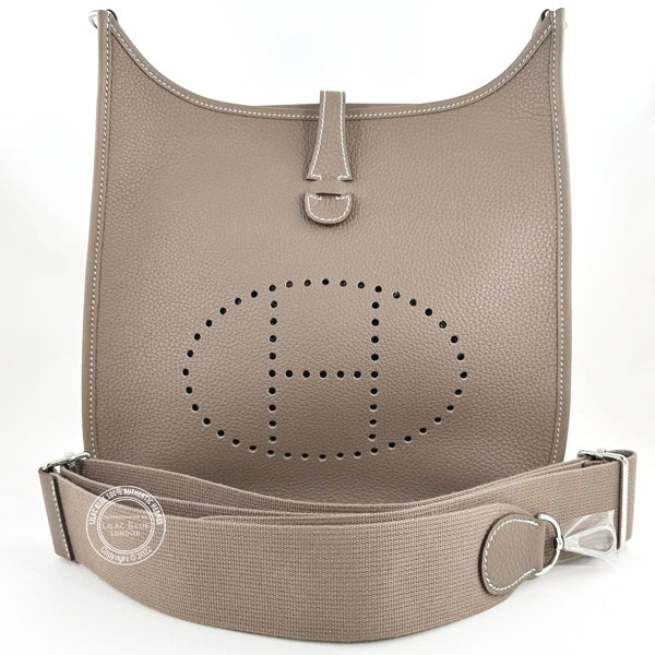 Hermès Evelyne 29cm Etoupe Clemence PHW