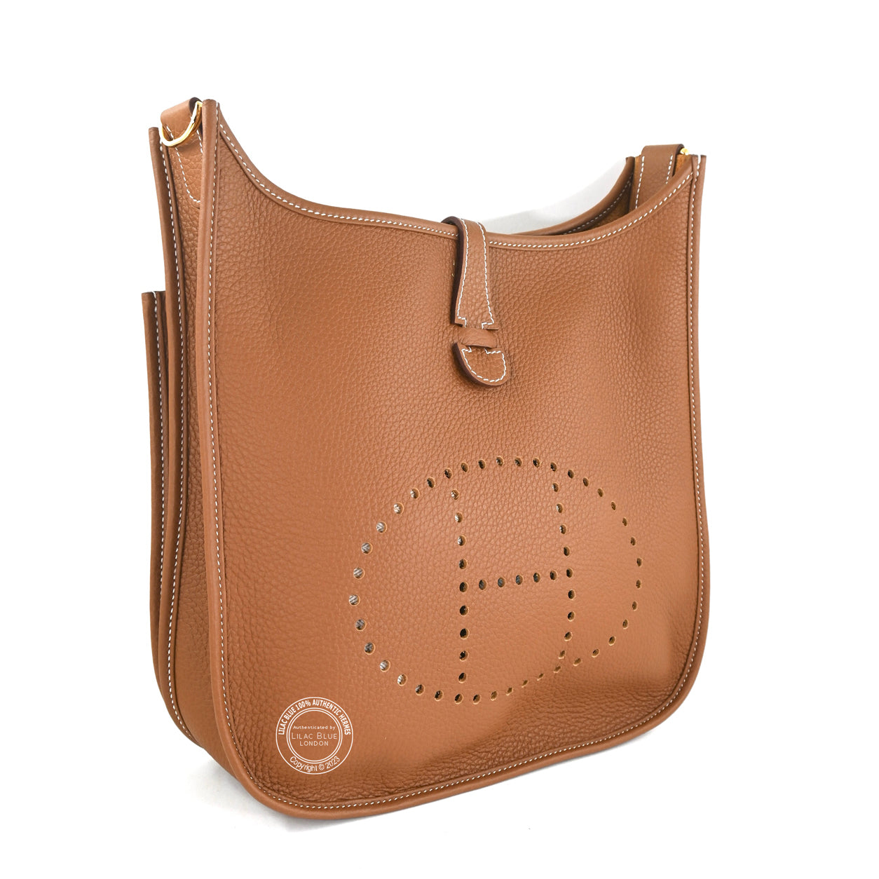 Hermes Evelyne 29cm Gold Clemence GHW