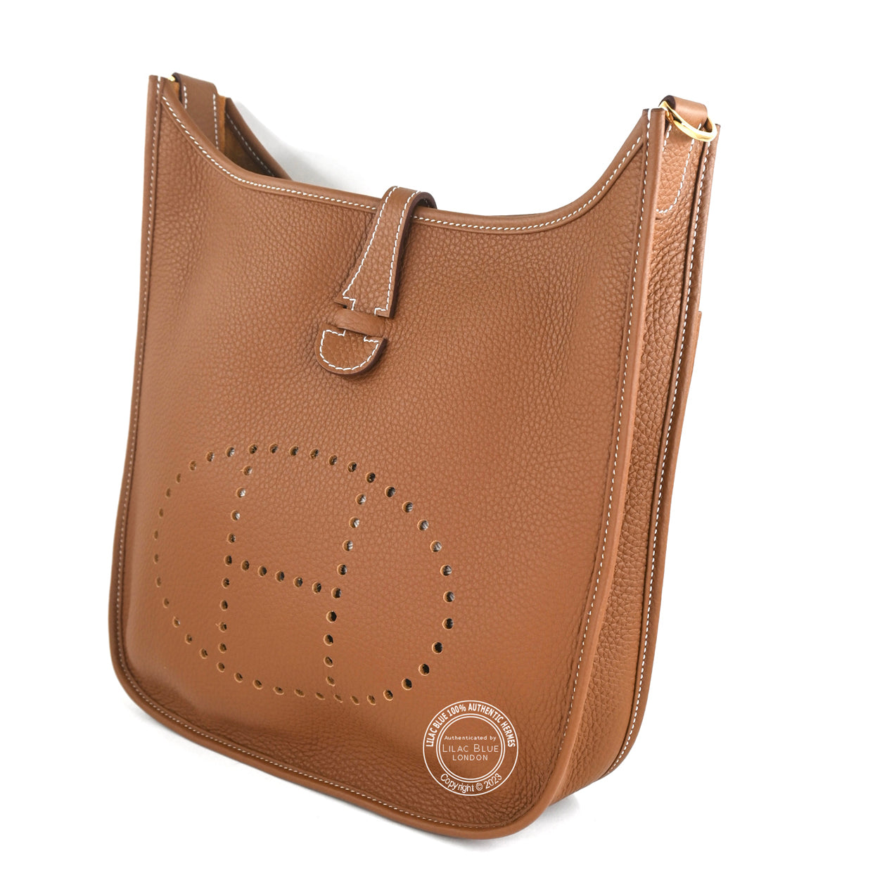 Hermes Evelyne 29cm Gold Clemence GHW