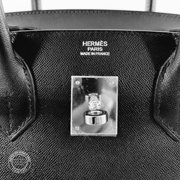 Hermès Birkin 30cm Black Sellier Madame PHW (Copy)