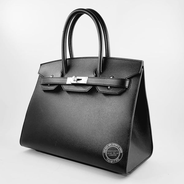 Hermès Birkin 30cm Black Sellier Madame PHW (Copy)