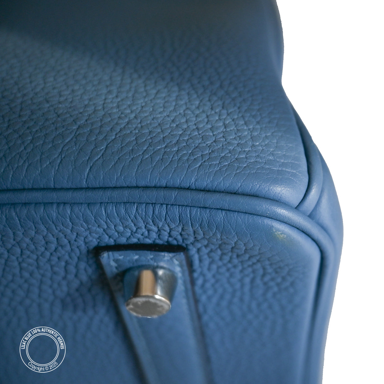 Hermes Birkin 30cm Bleu Azur Togo PHW - Preloved