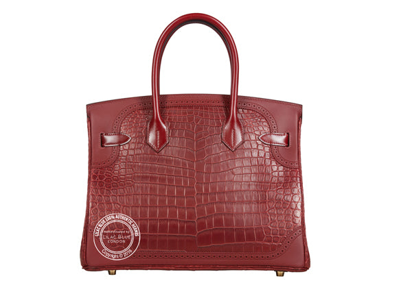 Hermès Birkin 30cm Bourgogne/Rouge H Ghillies GHW
