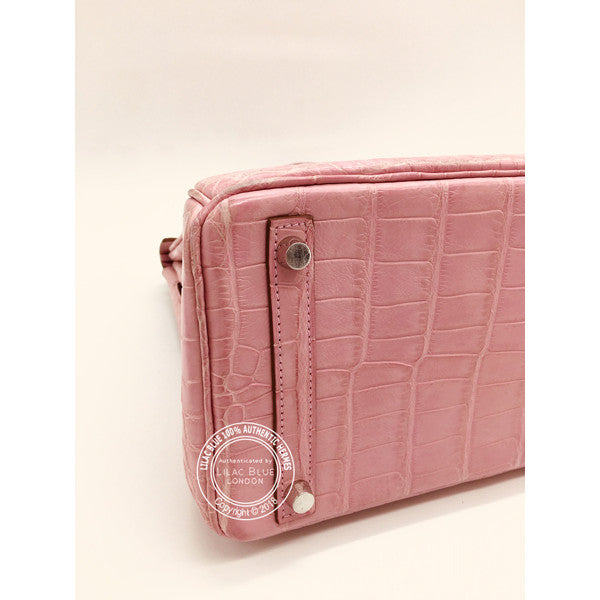 Hermès Birkin 30cm Bubblegum Pink Matte Alligator PHW - Preloved