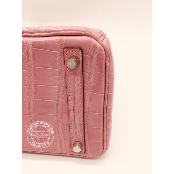 Hermès Birkin 30cm Bubblegum Pink Matte Alligator PHW - Preloved