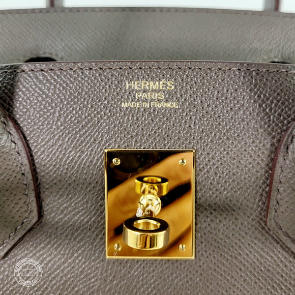 Hermès Birkin 30cm Etain Epsom GHW - Preloved