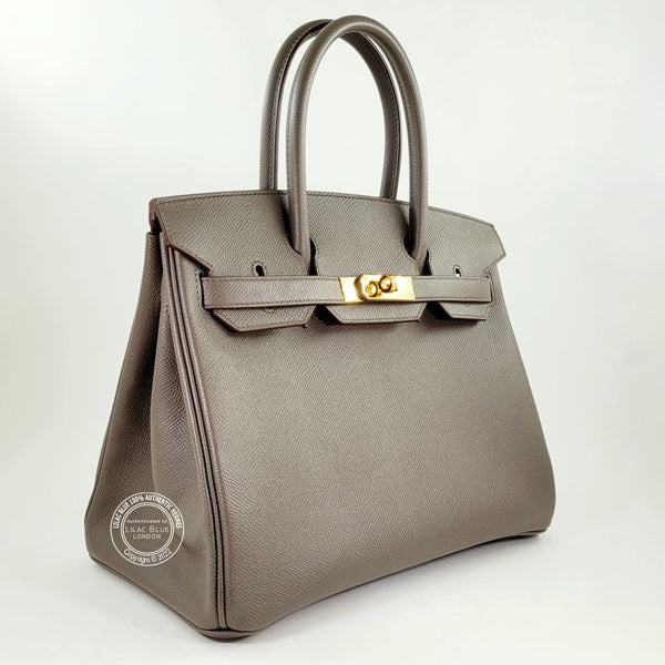 Hermès Birkin 30cm Etain Epsom GHW - Preloved