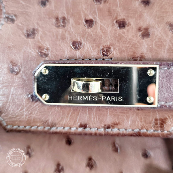 Hermes Birkin 30cm Tri Colour Ghillies Ostrich PBHW - Preloved