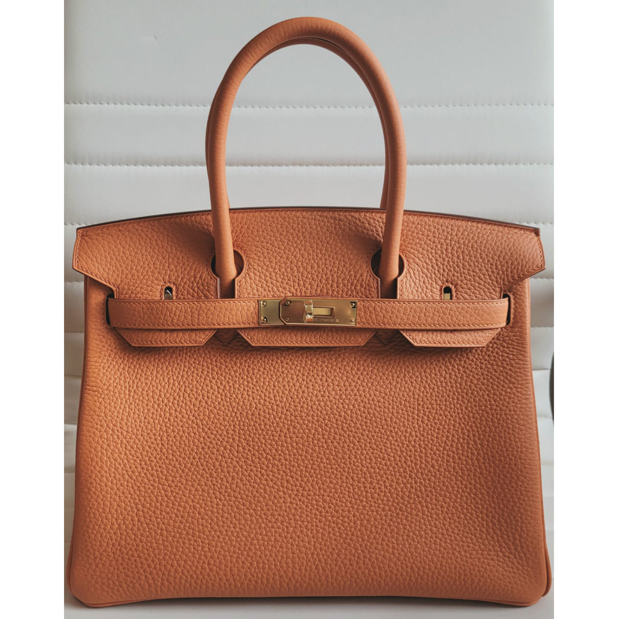 Hermès Birkin 30cm Orange Clemence GHW