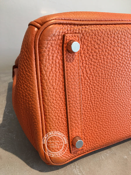 Hermès Birkin 30cm Orange Togo PHW - Preloved