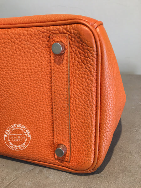 Hermès Birkin 30cm Orange Togo PHW - Preloved