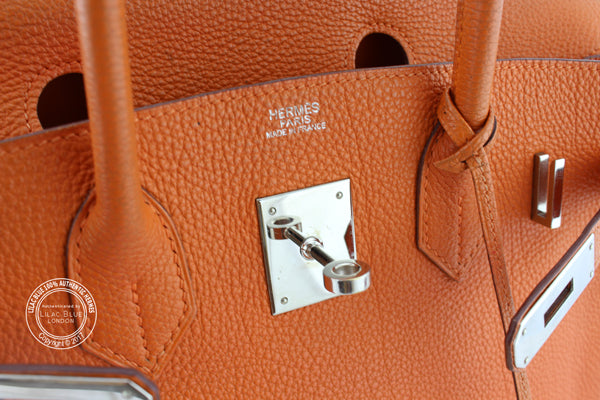 Hermès Birkin 30cm Orange Togo PHW - Preloved