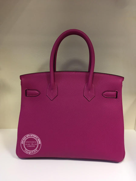 Hermes Birkin 30cm Rose Pourpre Togo PHW