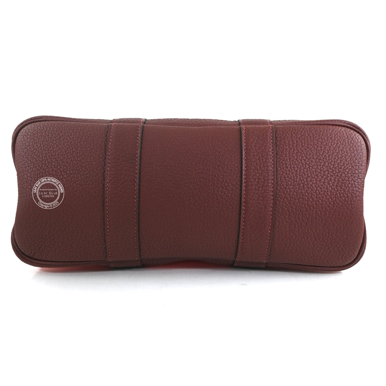 Hermes Garden Party 30cm Rose Texas/Rouge H Canvas/Leather PHW