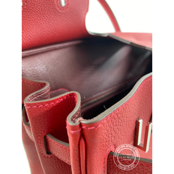 Hermès Birkin 30cm Rouge Casaque/Rouge H Verso Togo PHW