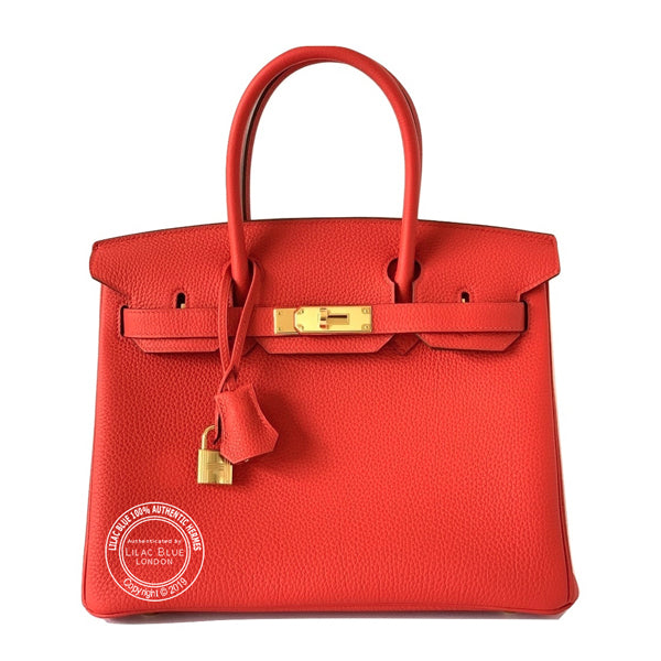 Hermès Birkin 30cm Rouge de Coeur Togo GHW