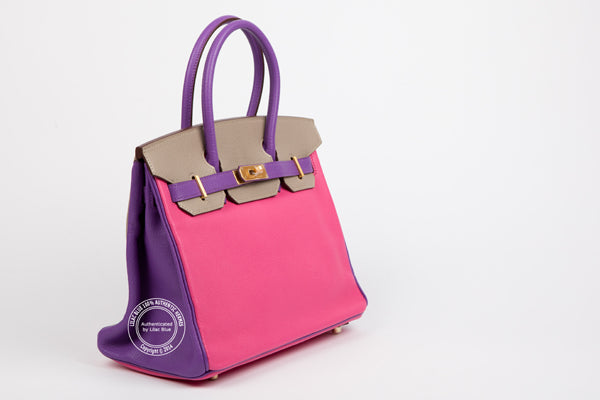 Hermès Birkin 30cm Tri Colour Chevre GHW