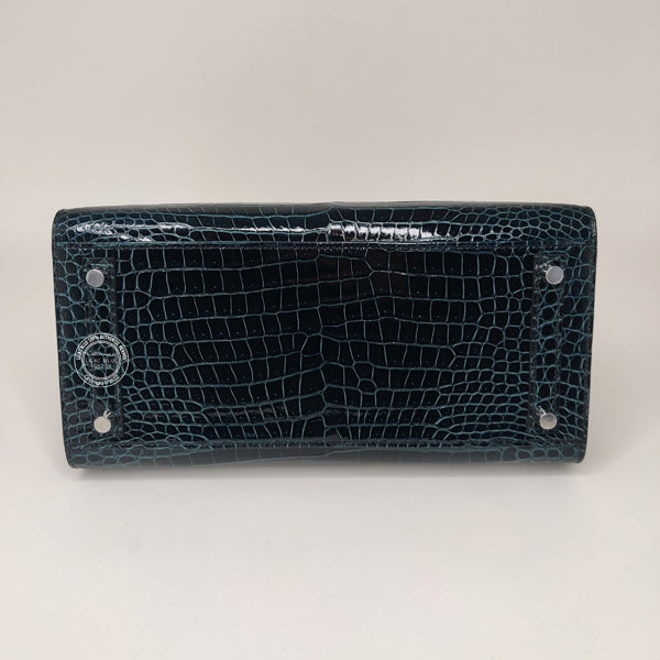 Hermès Birkin 30cm Vert Rousseau Sellier Shiny Croc BPHW