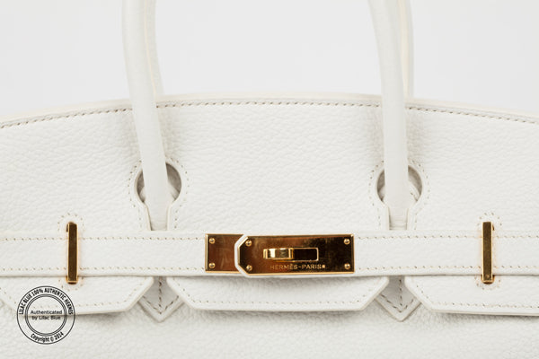 Hermès Birkin 30cm White Togo GHW - Preloved