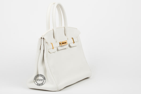 Hermès Birkin 30cm White Togo GHW - Preloved
