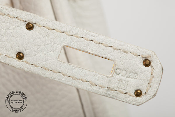 Hermès Birkin 30cm White Togo GHW - Preloved