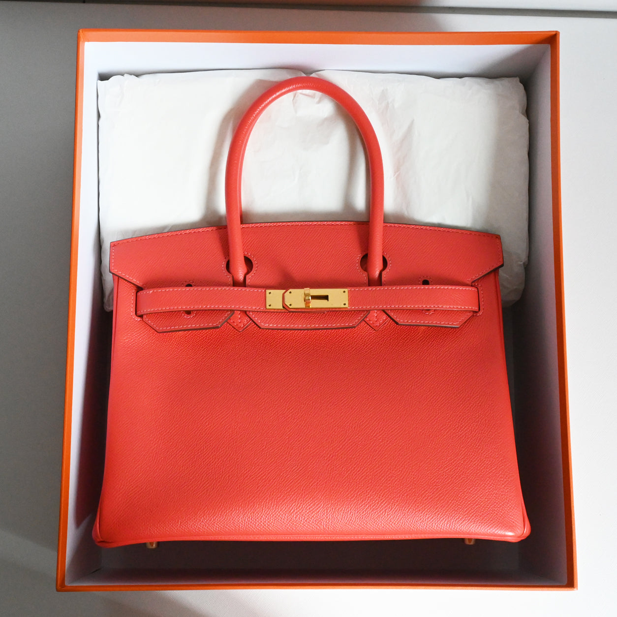 Hermes Birkin 30cm Rose Jaipur Epsom GHW
