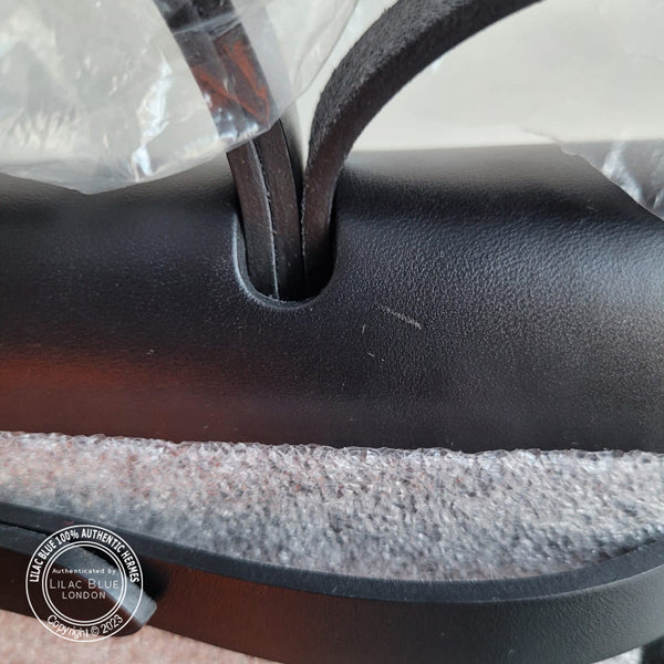 Hermès Herbag 31cm Black Swift/Toile GHW - As New