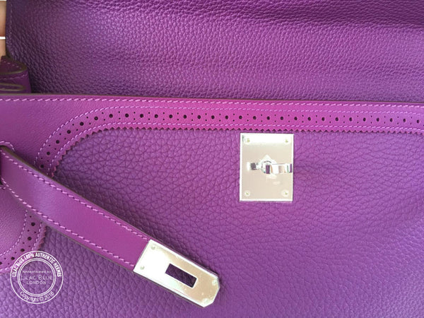 Hermès Kelly 32cm Anemone Ghillies Togo PHW