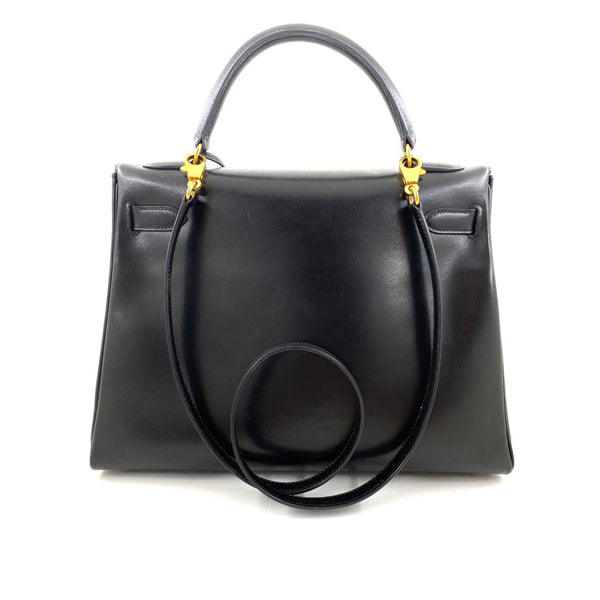 Hermès Kelly 32cm Black Box GHW - Preloved
