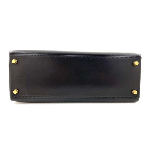 Hermès Kelly 32cm Black Box GHW - Preloved