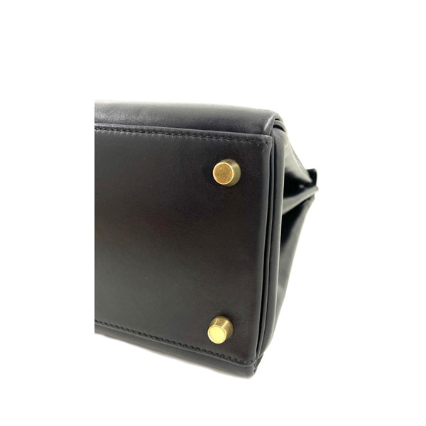 Hermès Kelly 32cm Black Box GHW - Preloved