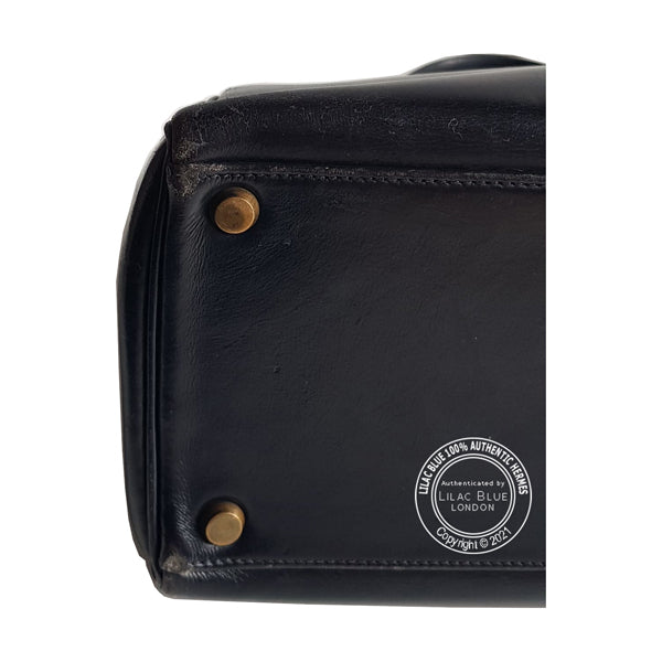 Hermès Kelly 32cm Black Box GHW - Vintage