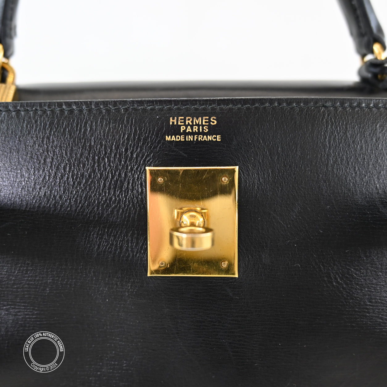 Hermès Kelly 32cm Black Box GHW - Vintage