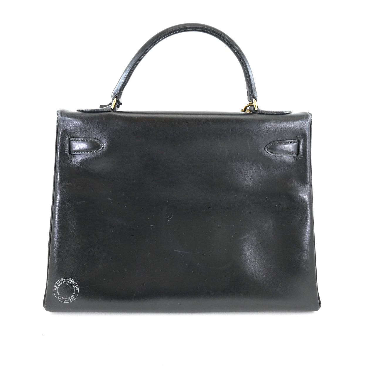 Hermès Kelly 32cm Black Box GHW - Vintage