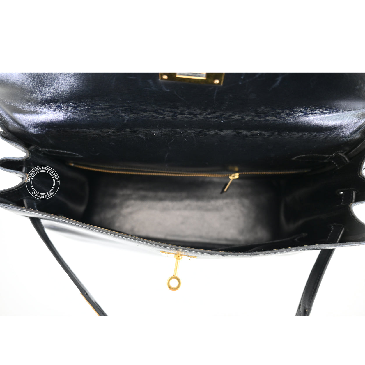 Hermès Kelly 32cm Black Box GHW - Vintage