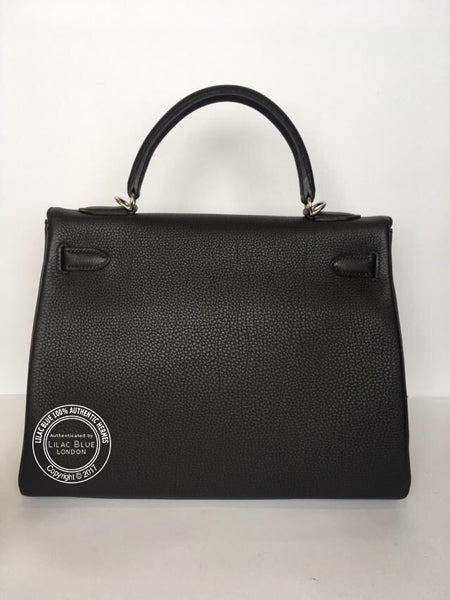 Hermes Kelly 32cm Black Togo PHW