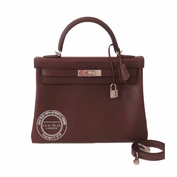 Hermès Kelly 32cm Bordeaux Evercolor PHW