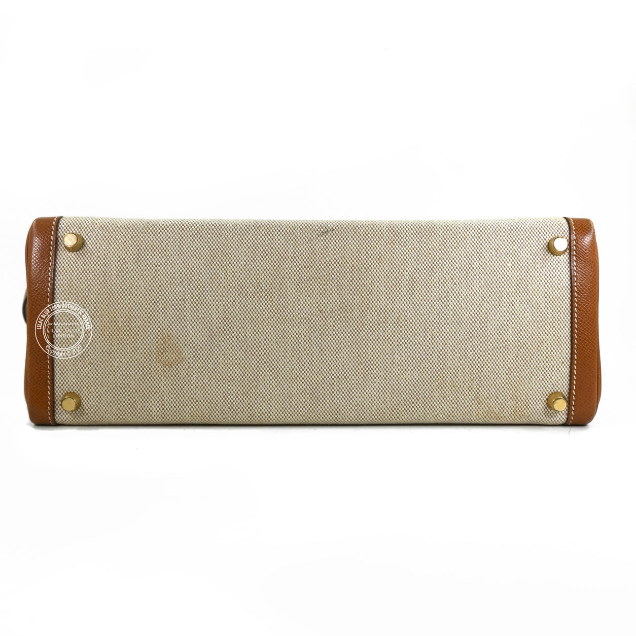 Hermès Kelly 32cm Gold Courchevel/Canvas GHW - Vintage