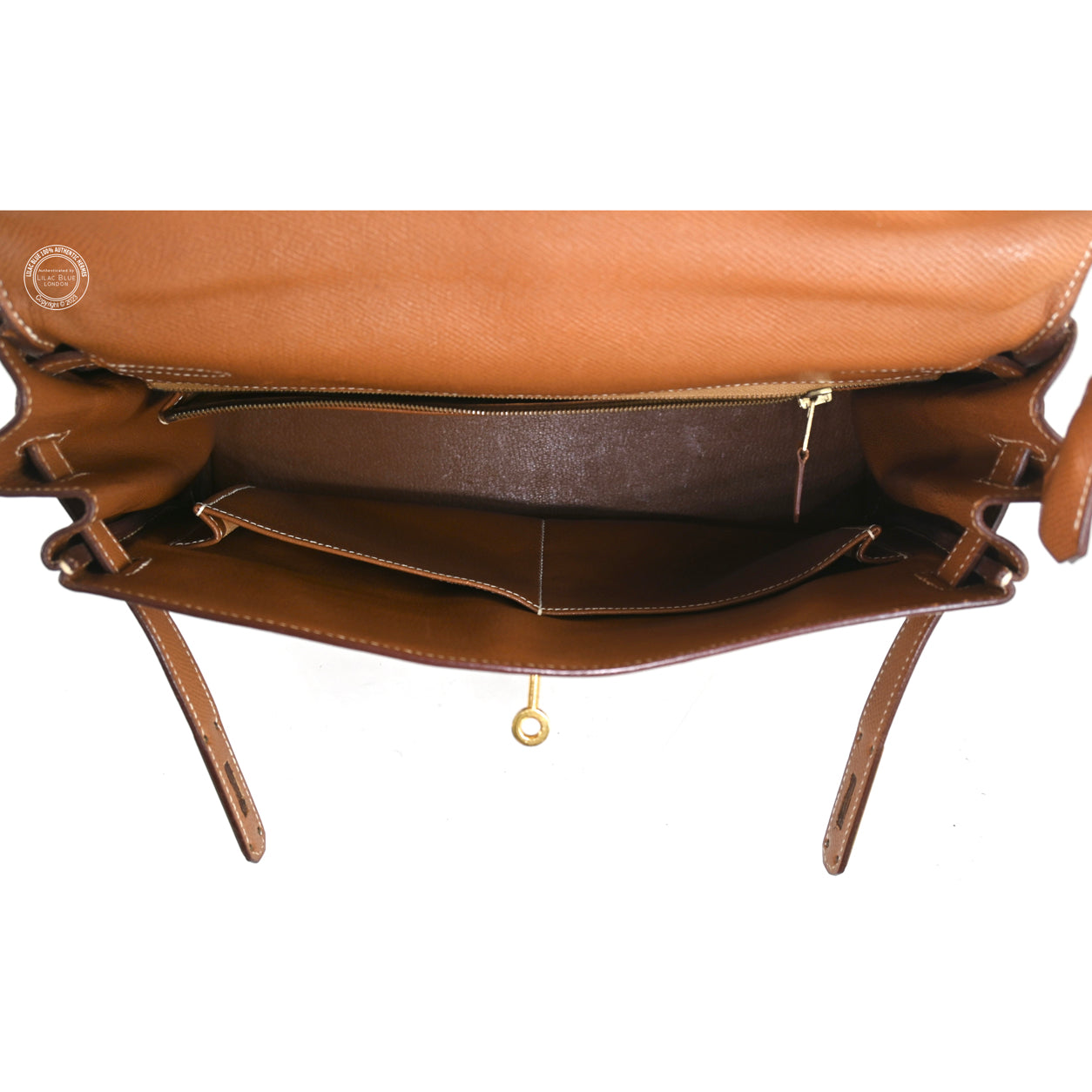 Hermès Kelly 32cm Gold Courchevel/Canvas GHW - Vintage