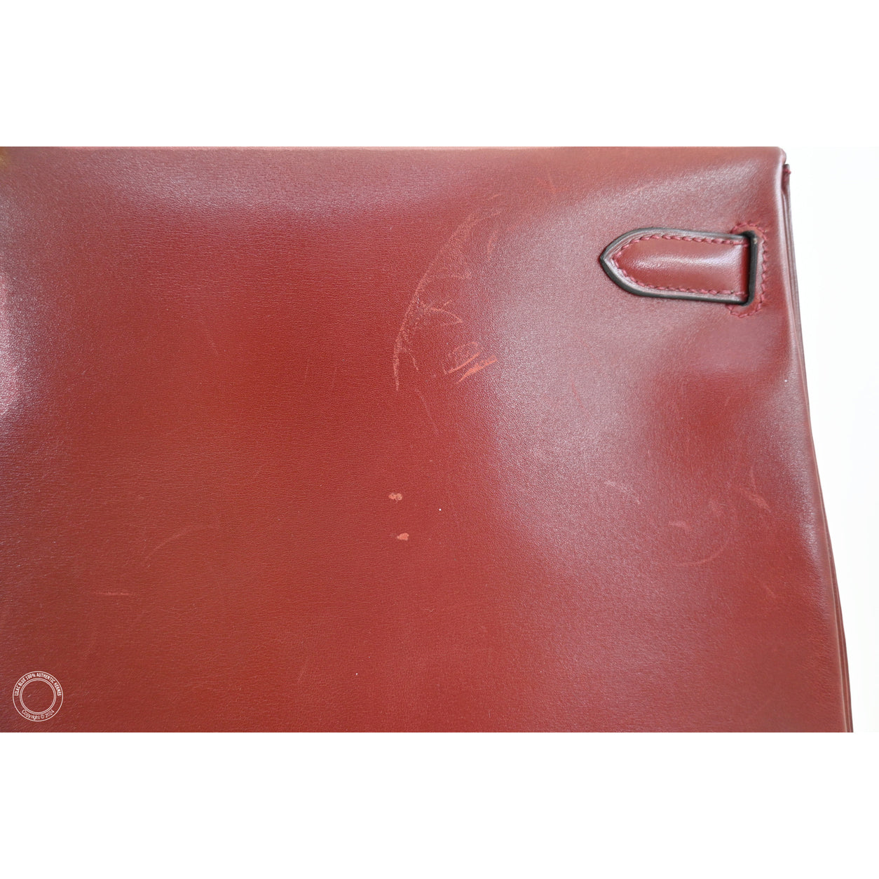 Hermès Kelly 32cm Rouge H Box GHW - Vintage