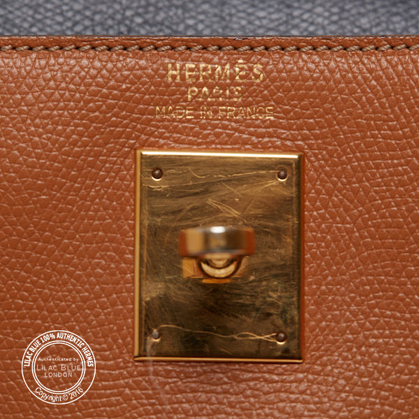 Hermès Kelly 32cm Tricolour Courchevel GHW - Vintage