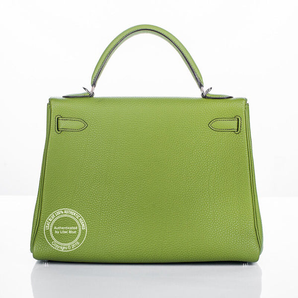 Hermès Kelly 32cm Vert Anis Togo PHW